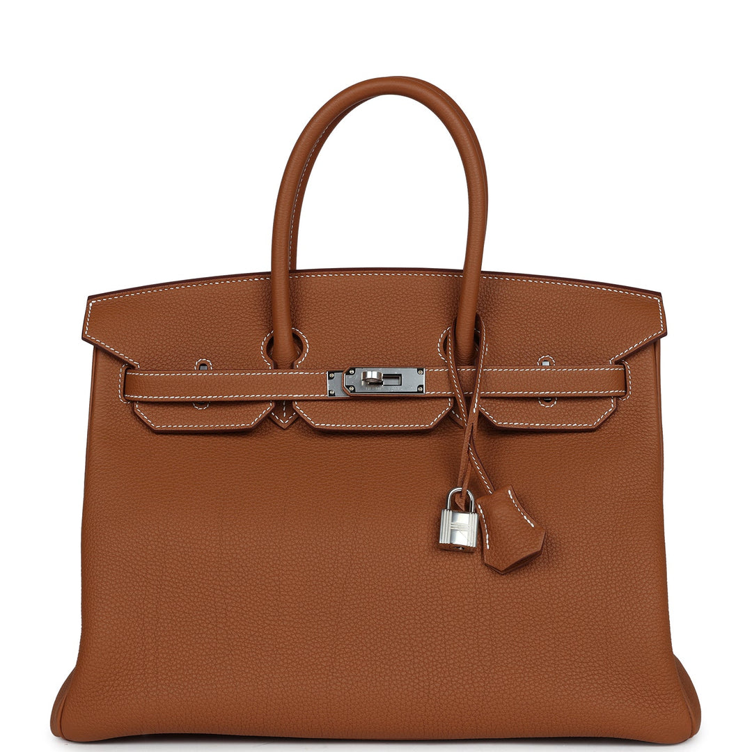 top quality Hermes Birkin 35 Gold Togo Palladium Hardware