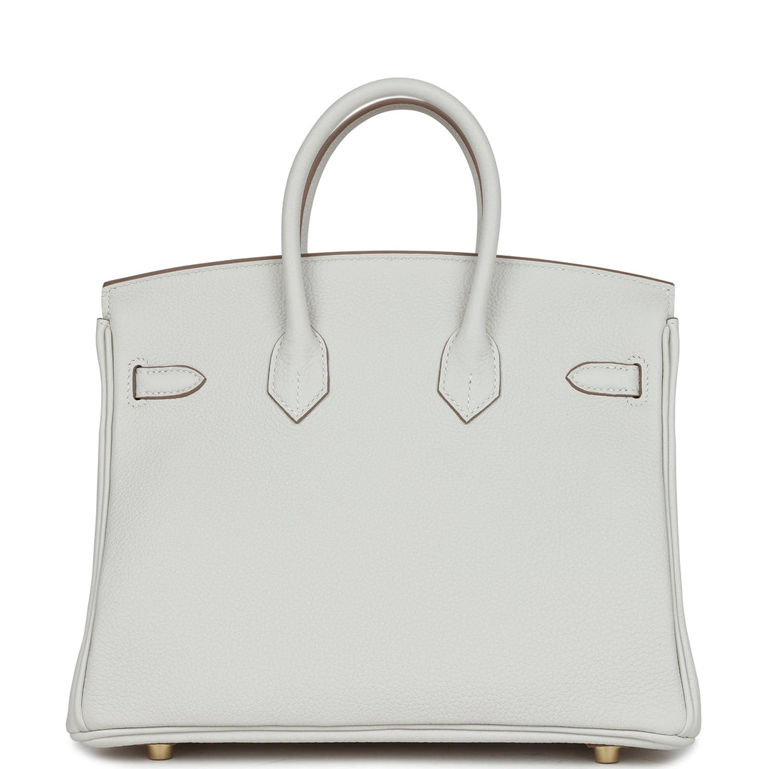 Top quality Hermes Birkin 25 Gris Pale Togo Gold Hardware