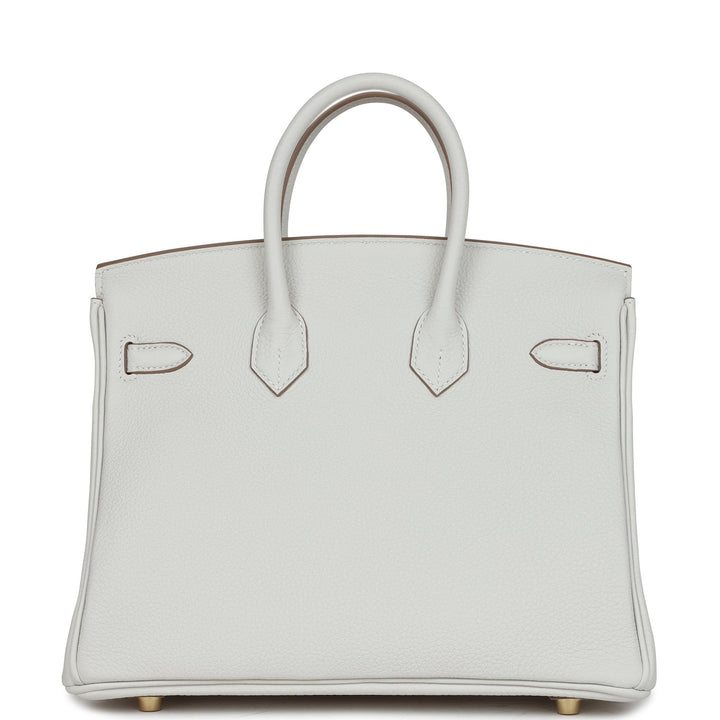 Top quality Hermes Birkin 25 Gris Pale Togo Gold Hardware