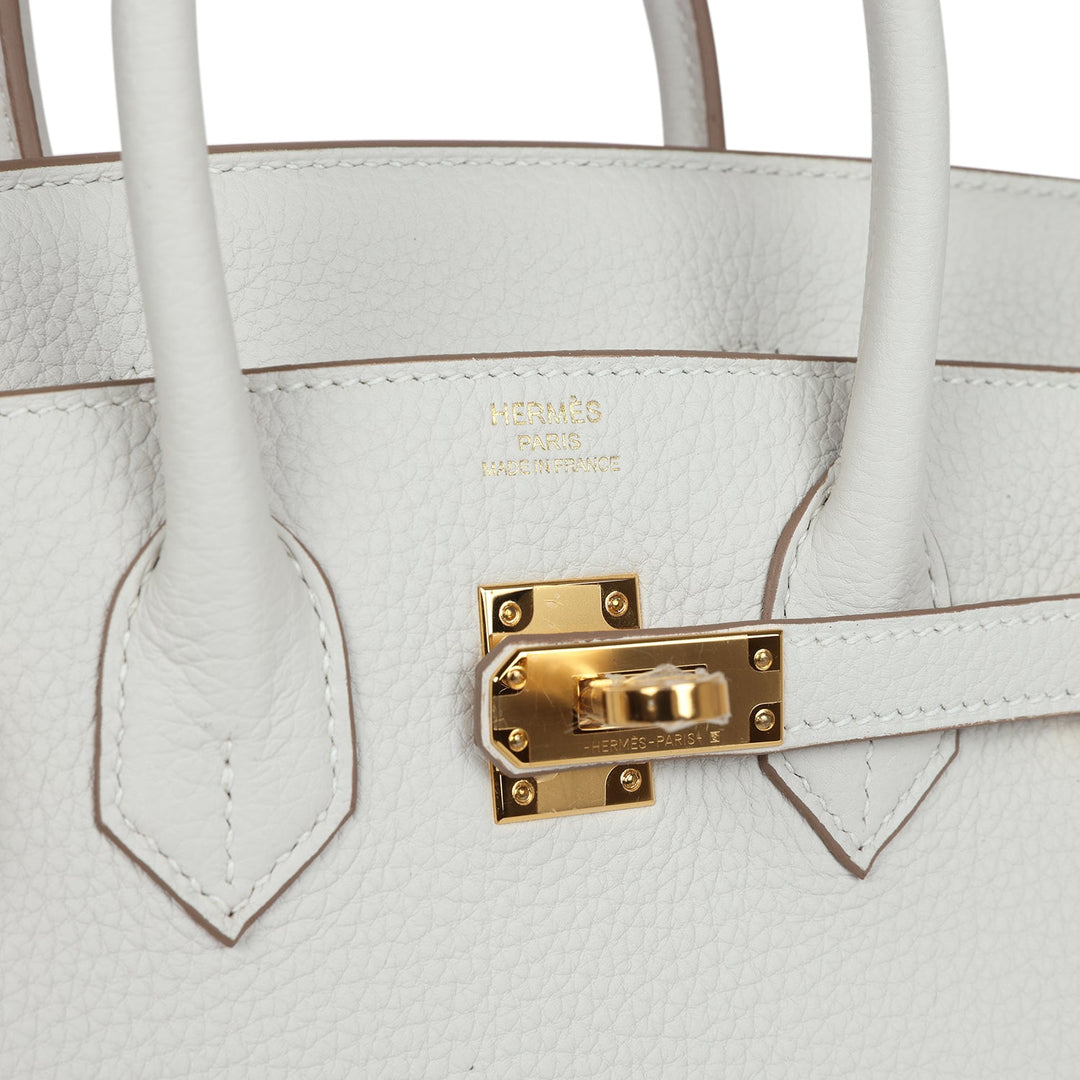 Top quality Hermes Birkin 25 Gris Pale Togo Gold Hardware