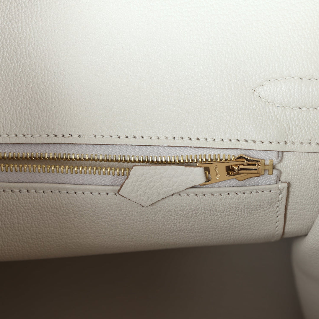Top quality Hermes Birkin 25 Gris Pale Togo Gold Hardware