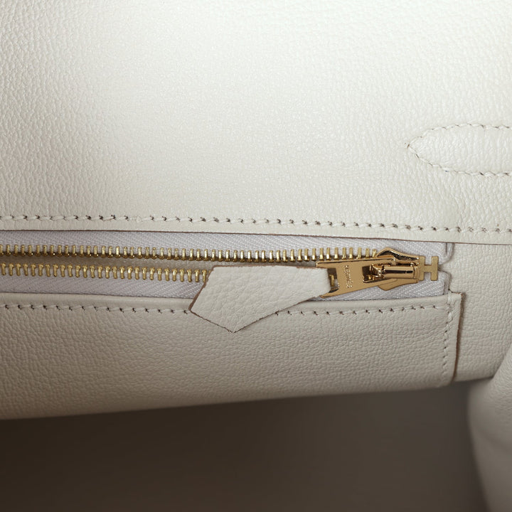 Top quality Hermes Birkin 25 Gris Pale Togo Gold Hardware