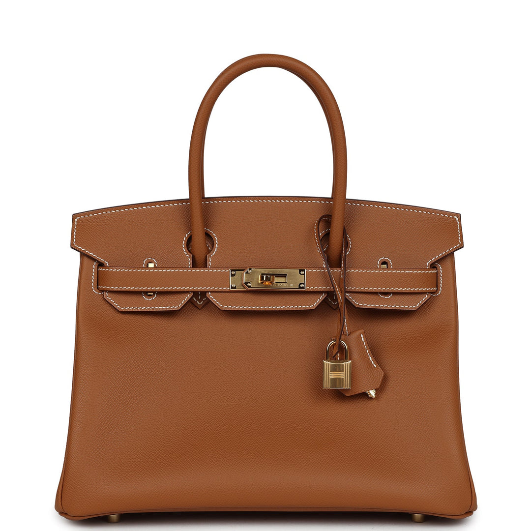 Top quality Hermes Birkin 30 Gold Epsom Gold Hardware