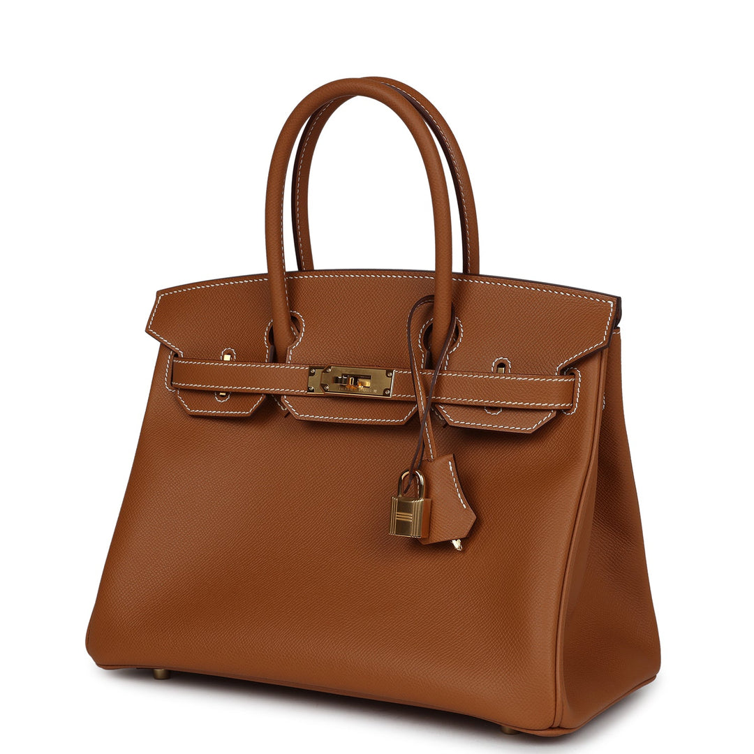 Top quality Hermes Birkin 30 Gold Epsom Gold Hardware