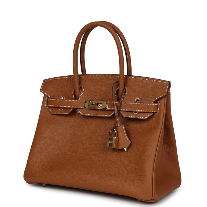 Top quality Hermes Birkin 30 Gold Epsom Gold Hardware
