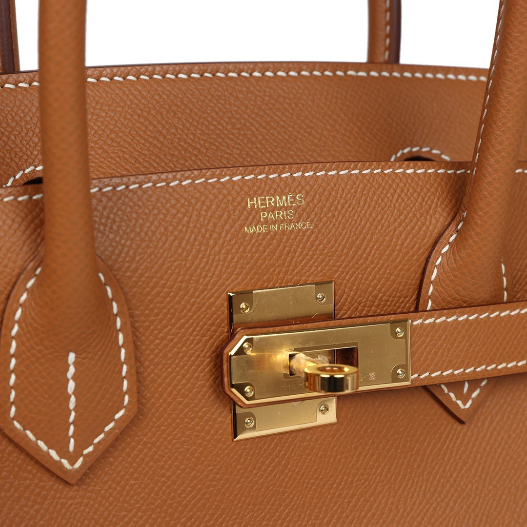 Top quality Hermes Birkin 30 Gold Epsom Gold Hardware