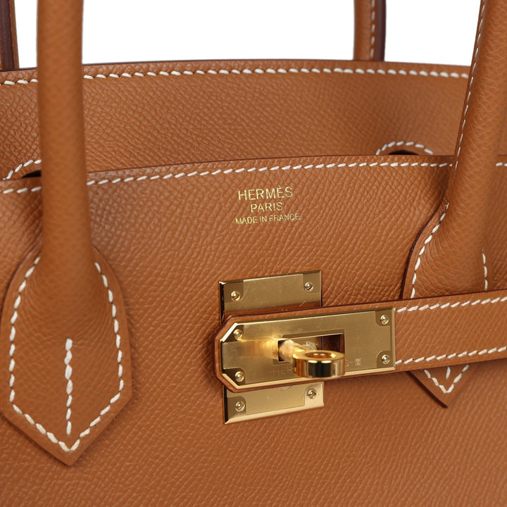 Top quality Hermes Birkin 30 Gold Epsom Gold Hardware