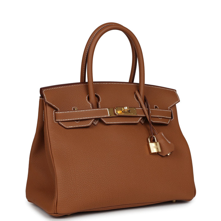 Top quality Hermes Birkin 30 Gold Togo Gold Hardware