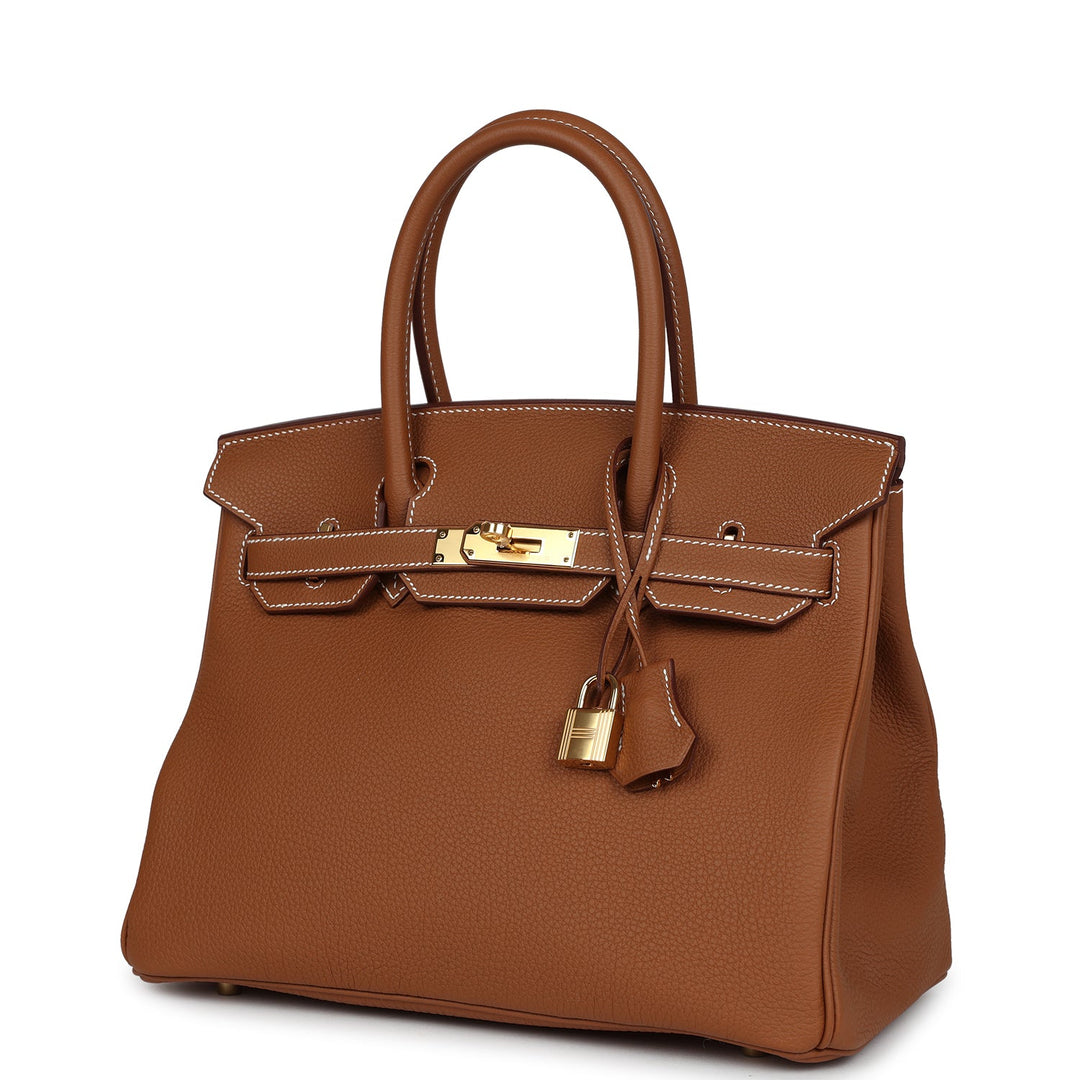 Top quality Hermes Birkin 30 Gold Togo Gold Hardware
