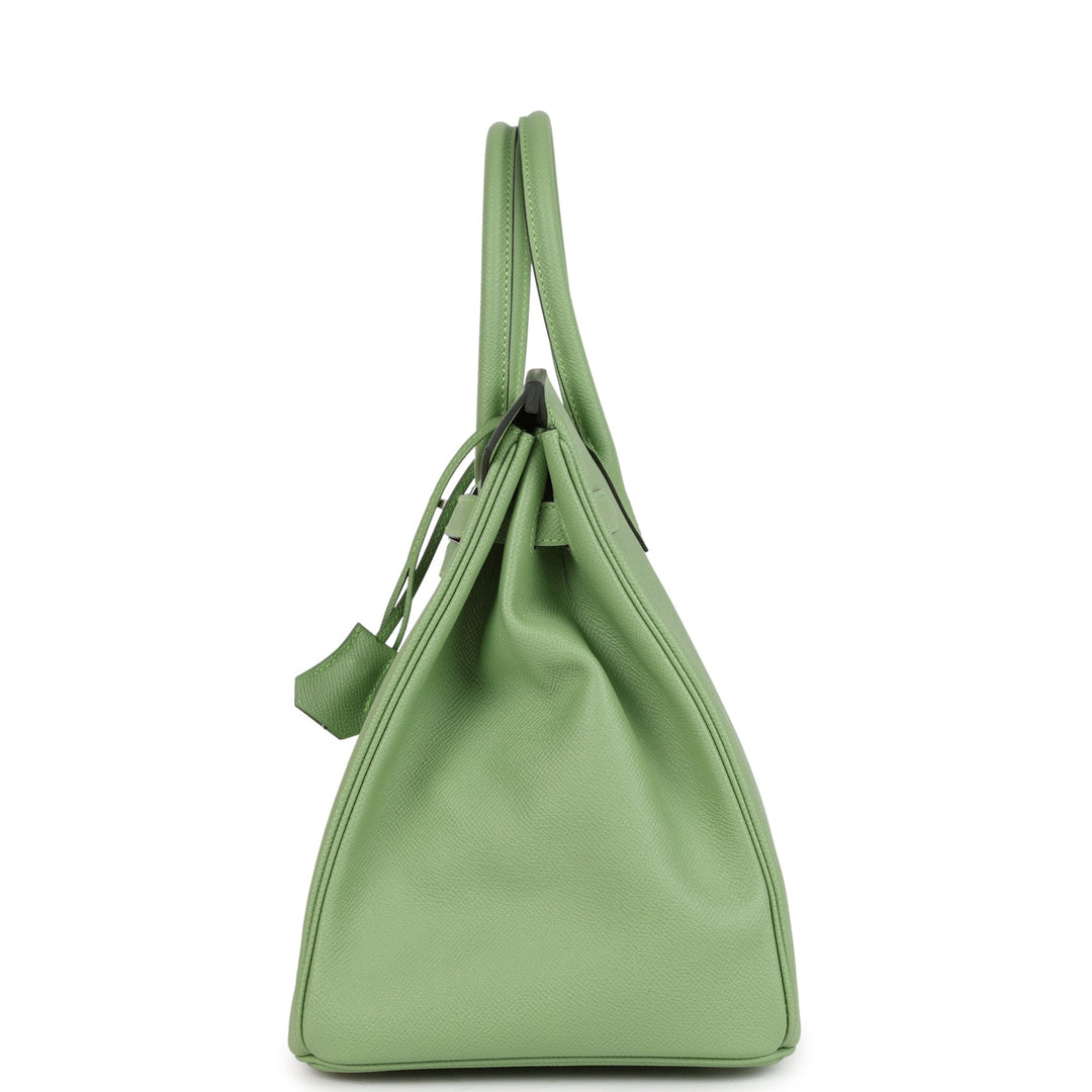 Top quality Hermes Birkin 35 Vert Criquet Epsom Palladium Hardware
