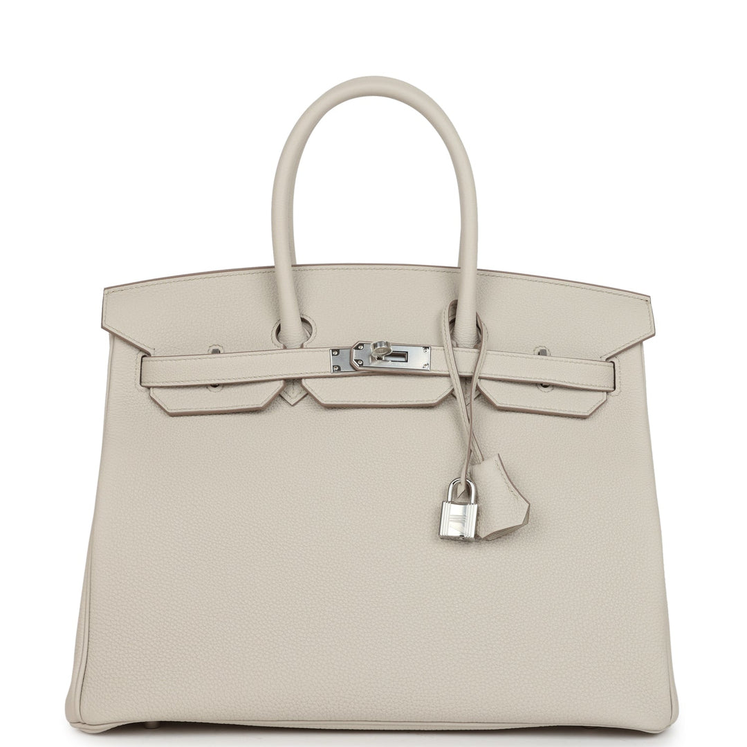 Hermes Birkin 35 Beton Togo Palladium Hardware