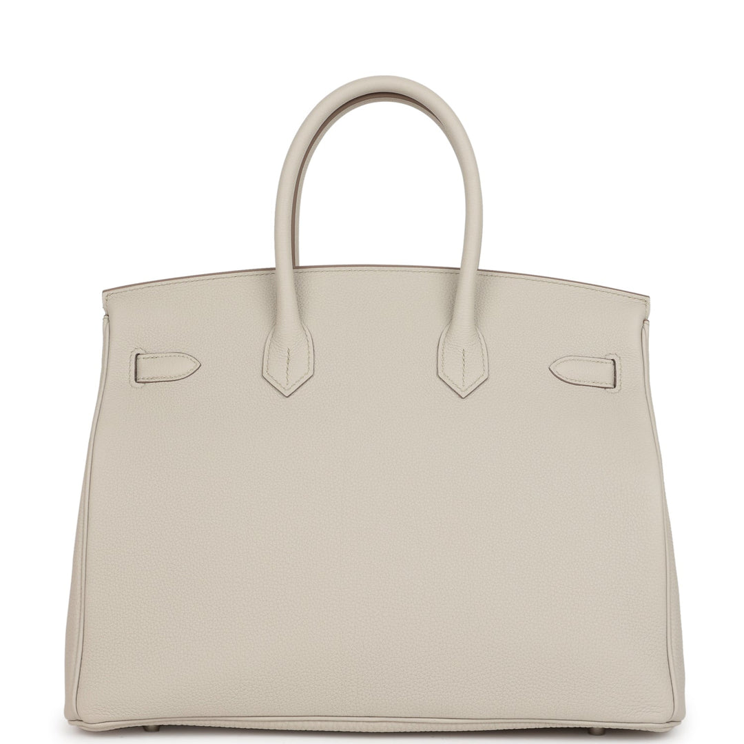 Top quality Hermes Birkin 35 Beton Togo Palladium Hardware