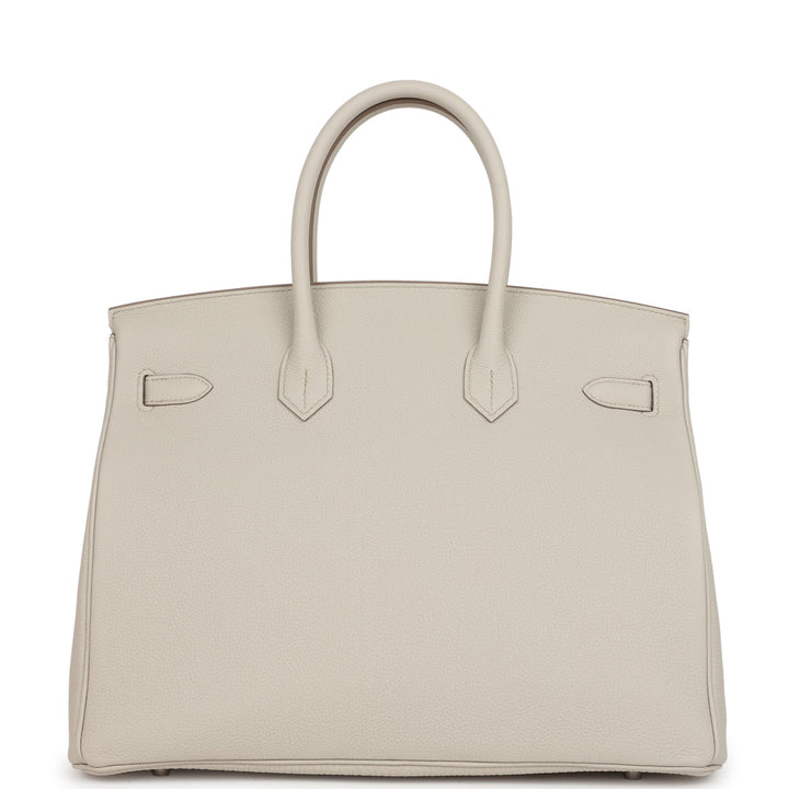 Top quality Hermes Birkin 35 Beton Togo Palladium Hardware