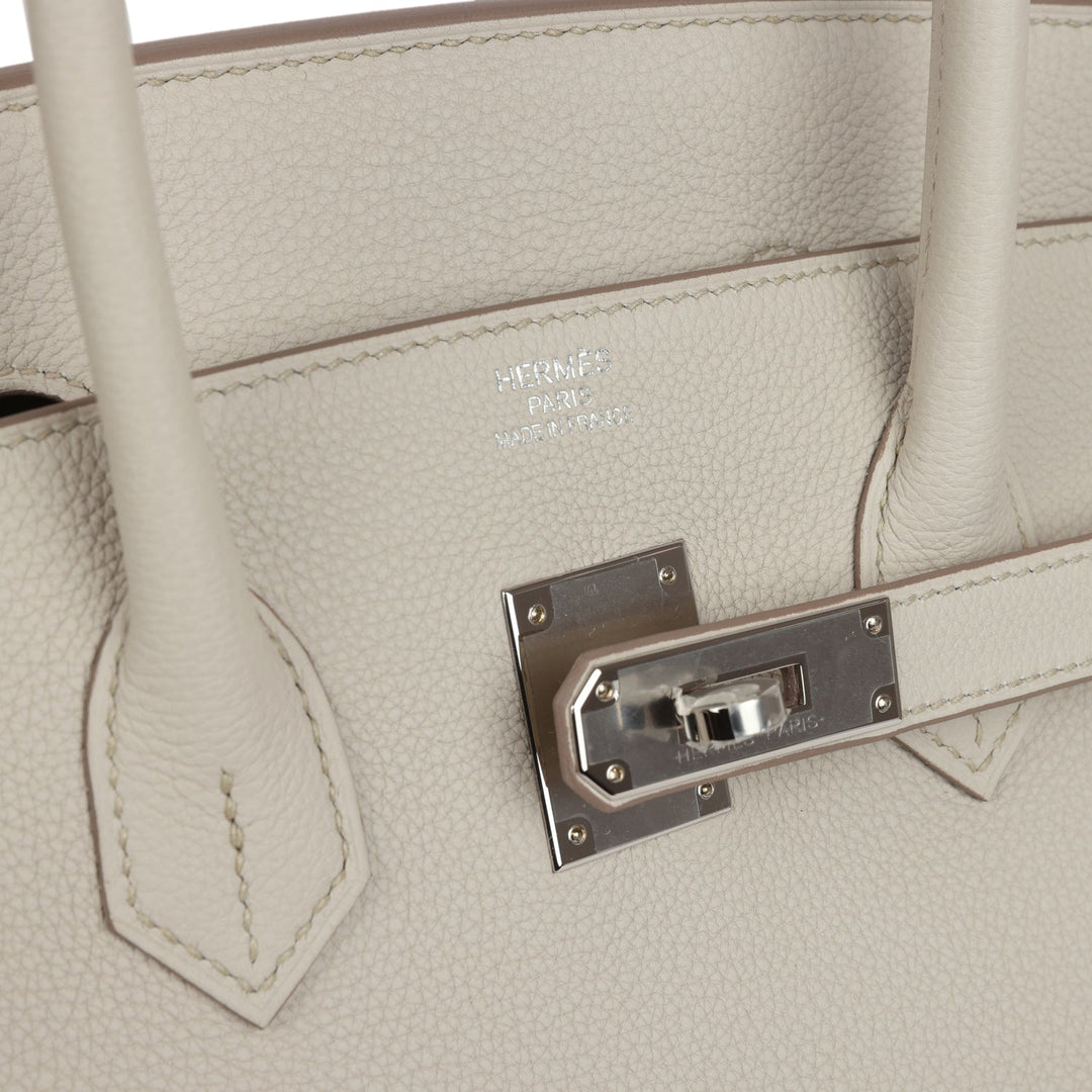 Top quality Hermes Birkin 35 Beton Togo Palladium Hardware