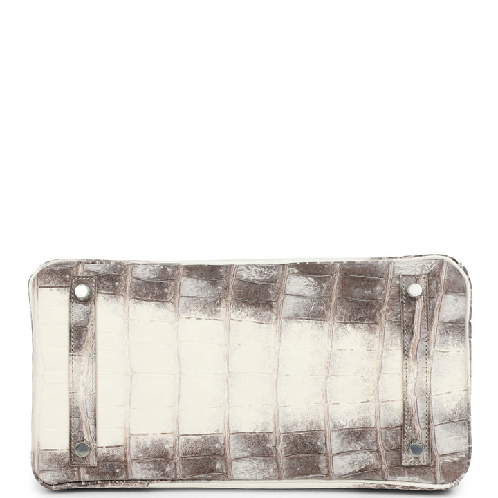 Hermes Birkin 30 Himalaya Niloticus Crocodile Palladium Hardware