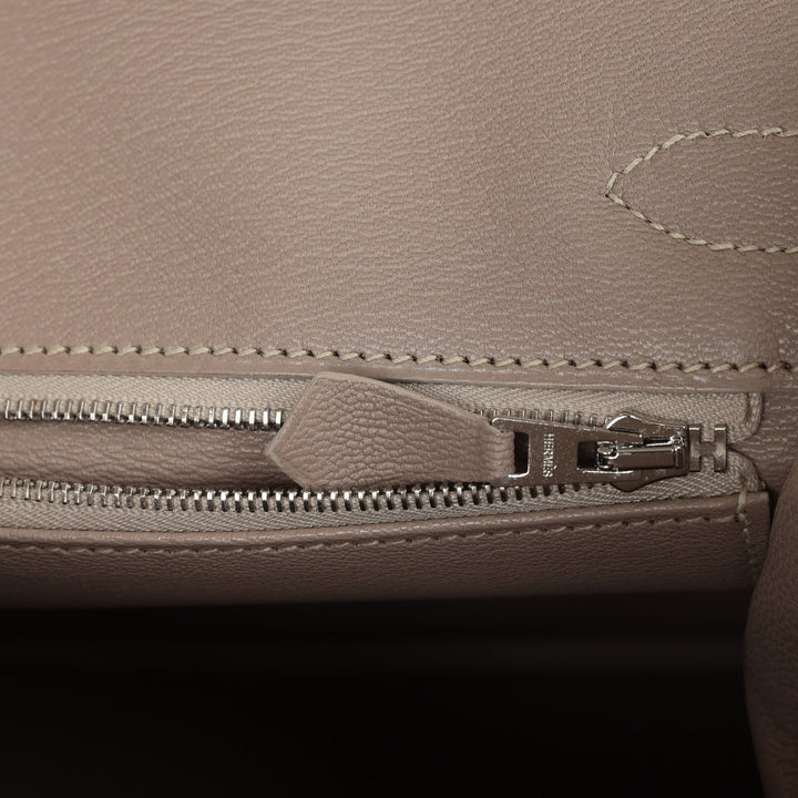 Premium Handmade Hermes Birkin 30 Himalaya Niloticus Crocodile Palladium Hardware