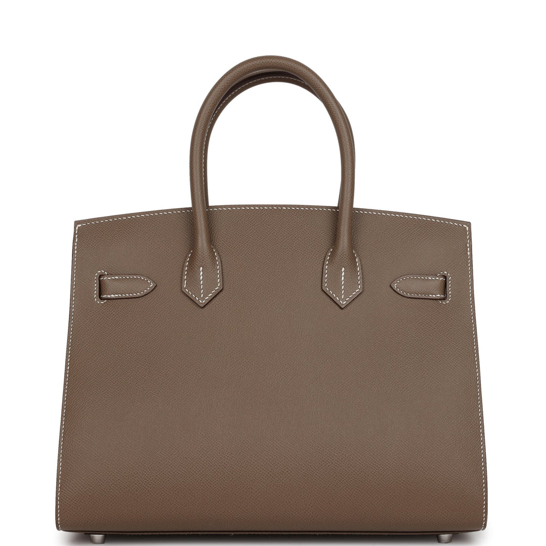 Top quality Hermes Birkin Sellier 30 Etoupe Epsom Palladium Hardware