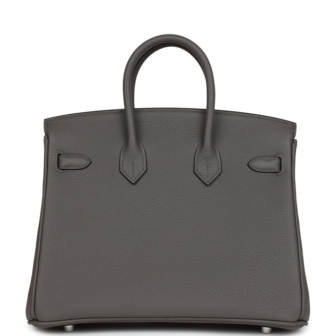 Top quality Hermes Birkin 25 Etain Togo Palladium Hardware