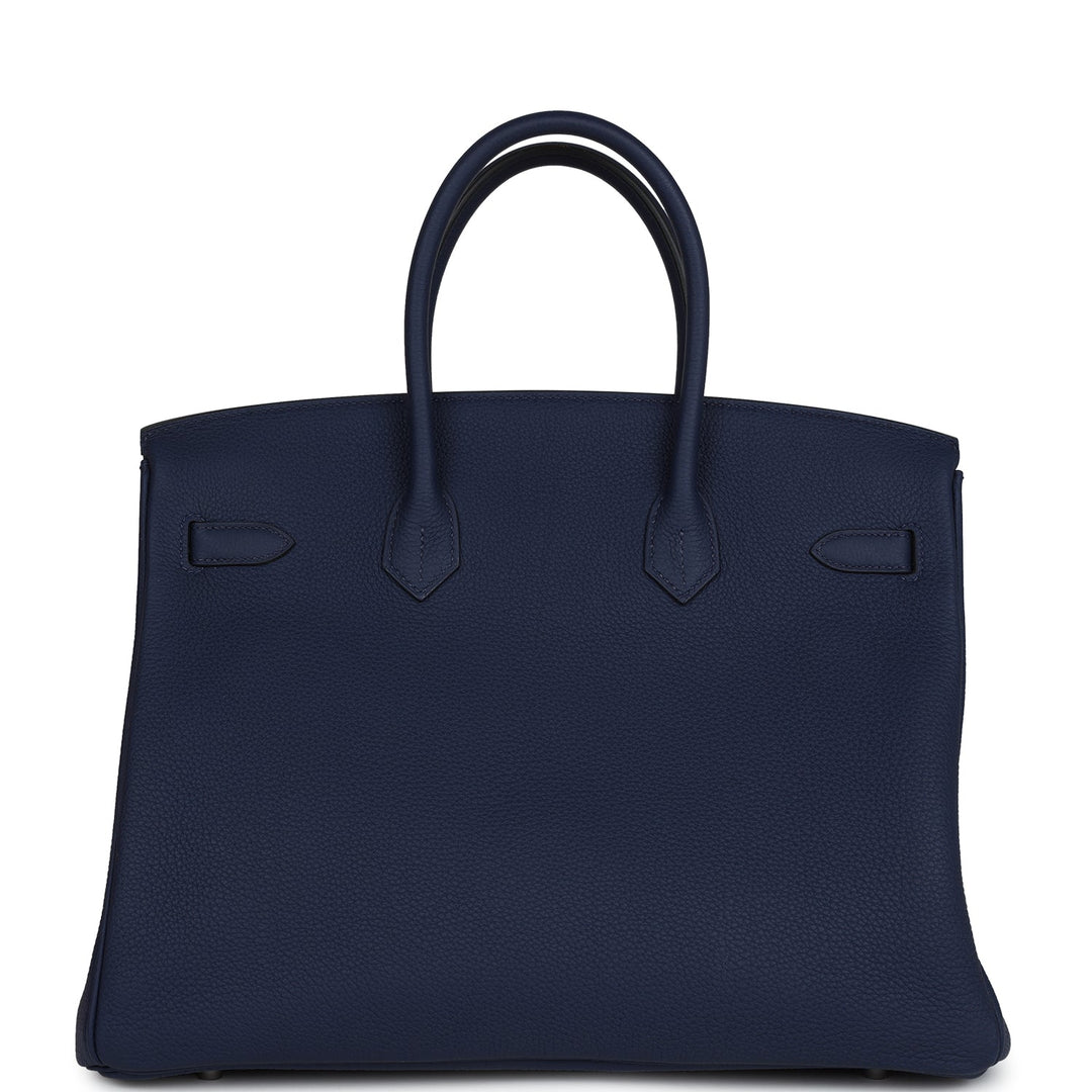 Hermes Birkin 35 Bleu Saphir Togo Palladium Hardware