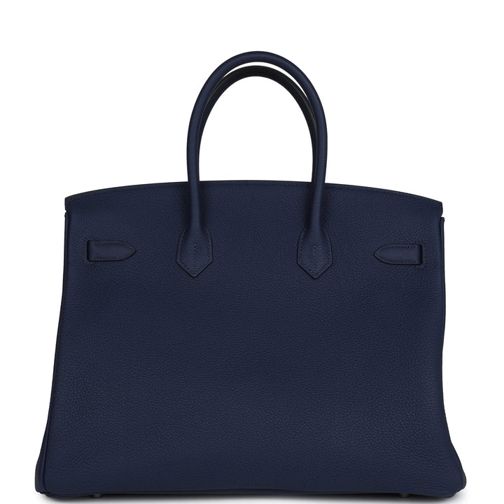 Hermes Birkin 35 Bleu Saphir Togo Palladium Hardware