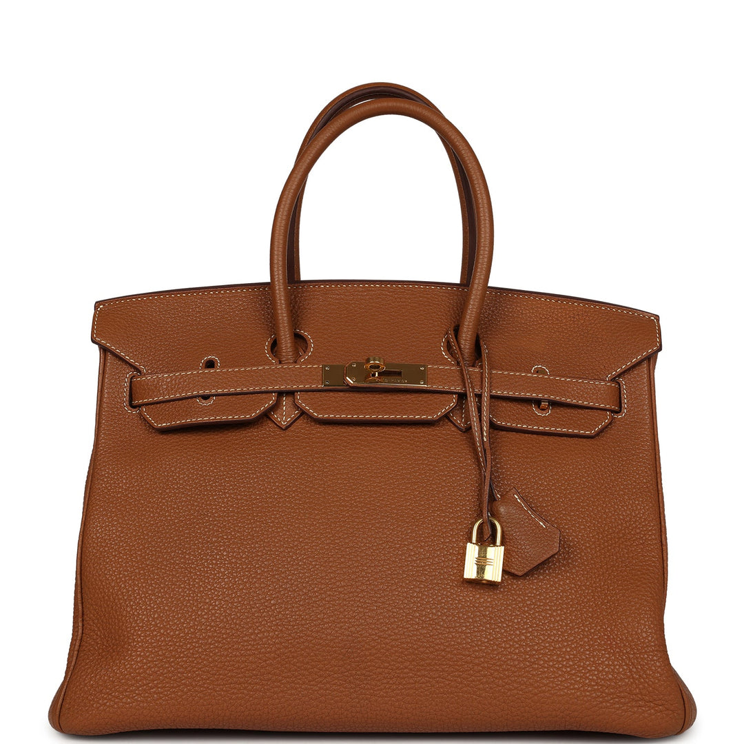 New Hermes Birkin 35 Gold Togo Gold Hardware