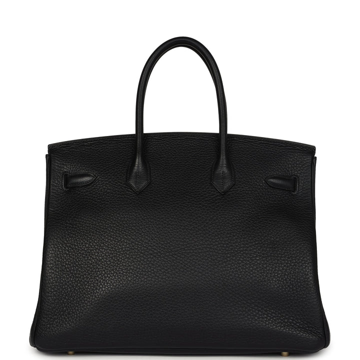 New Hermes Birkin 35 Black Togo Gold Hardware