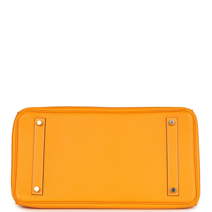 Hermes Birkin 35 Jaune D'or Candy Epsom Permabrass Hardware