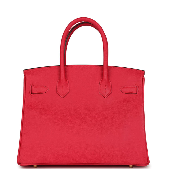 Hermes Birkin 30 Rose Extreme Epsom Gold Hardware