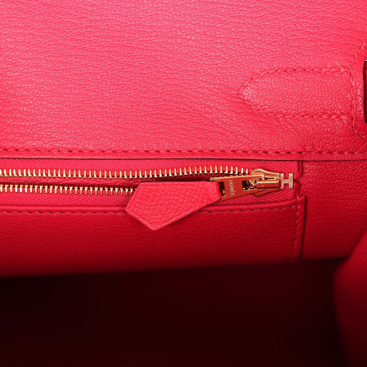 Hermes Birkin 30 Rose Extreme Epsom Gold Hardware