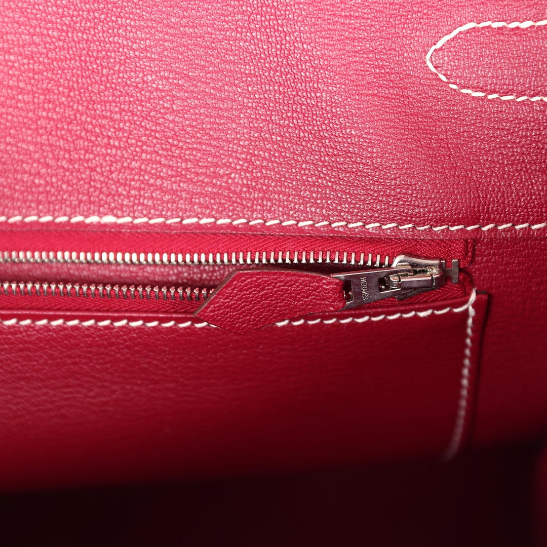 Hermes Birkin 35 Rose Tyrien Candy Epsom Palladium Hardware