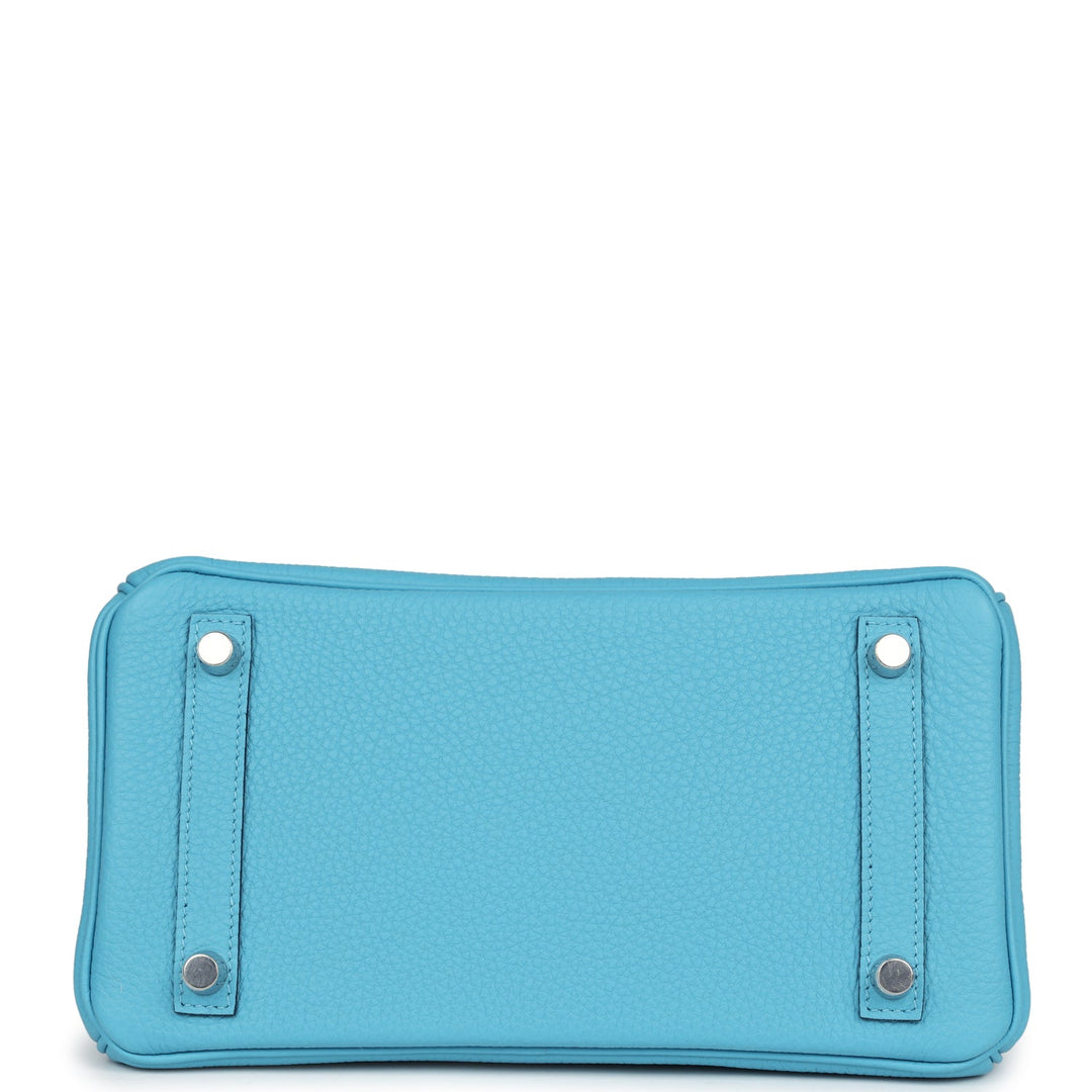 Hermes Birkin 25 Bleu Du Nord Verso Togo Palladium Hardware