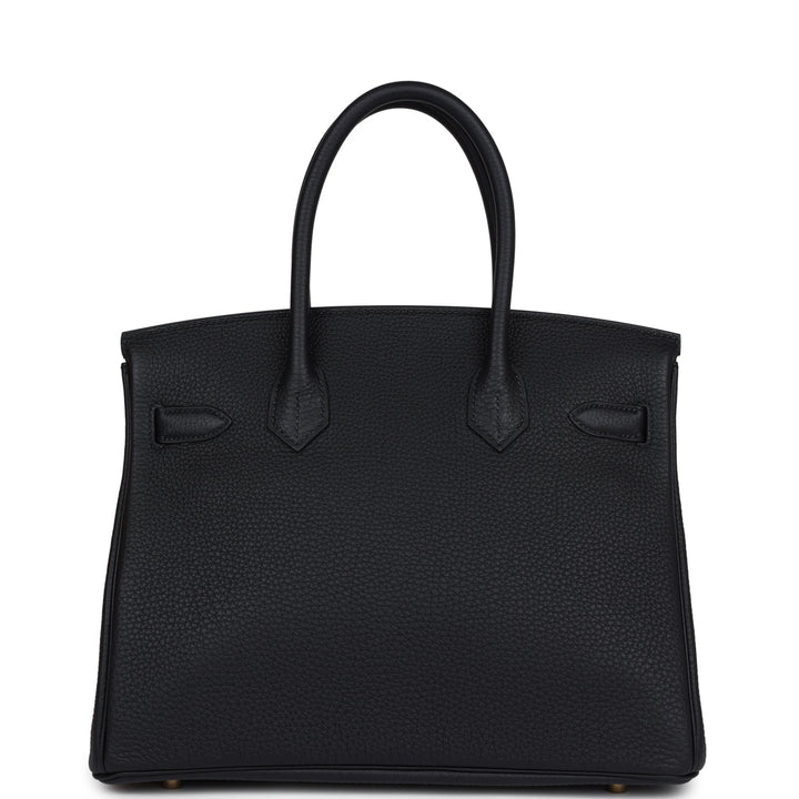 Hermes Birkin 30 Black Togo Gold Hardware