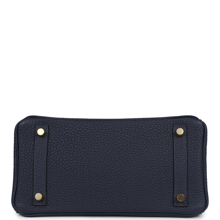 Hermes Birkin 25 Bleu Nuit Togo Gold Hardware