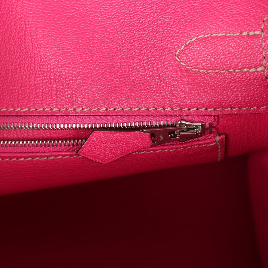 Hermes Birkin 30 Tosca Candy Epsom Palladium Hardware