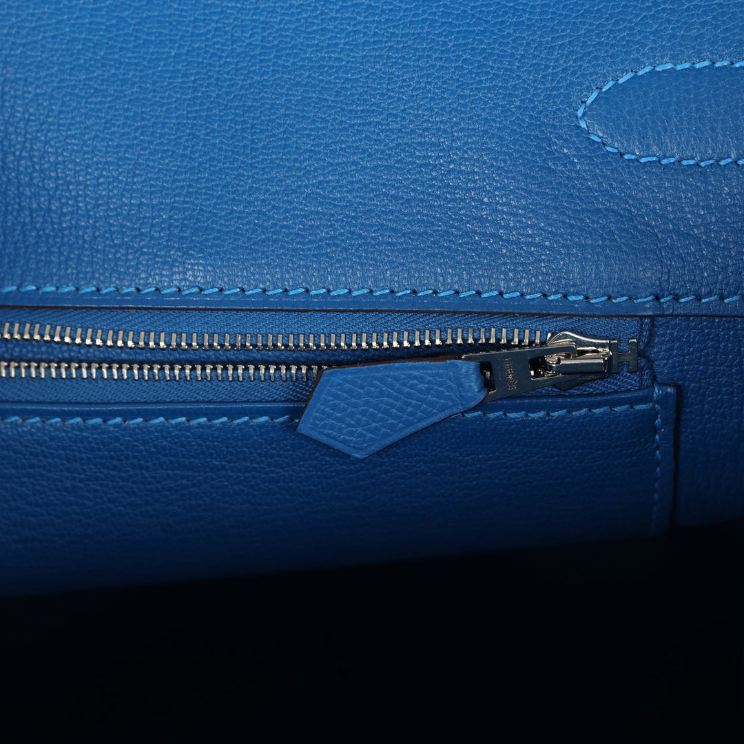 Hermes Birkin 35 Mykonos Epsom Palladium Hardware