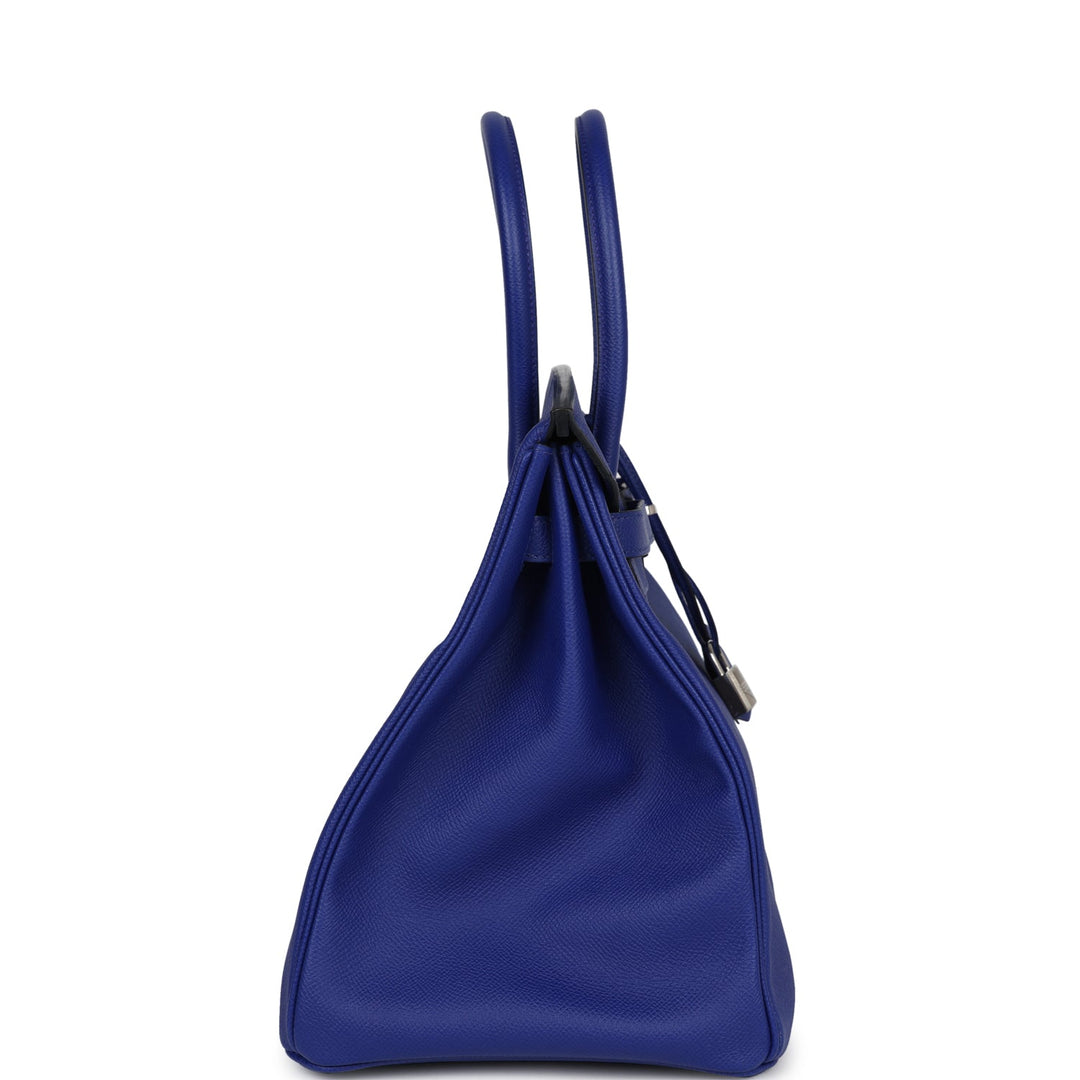 Hermes Birkin 35 Bleu Electric Epsom Palladium Hardware