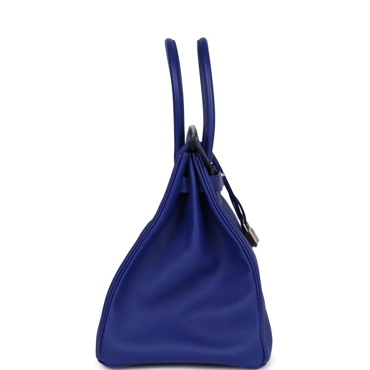 Hermes Birkin 35 Bleu Electric Epsom Palladium Hardware