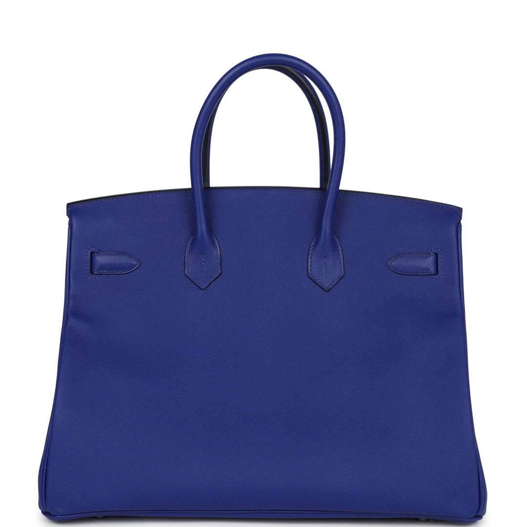 Hermes Birkin 35 Bleu Electric Epsom Palladium Hardware