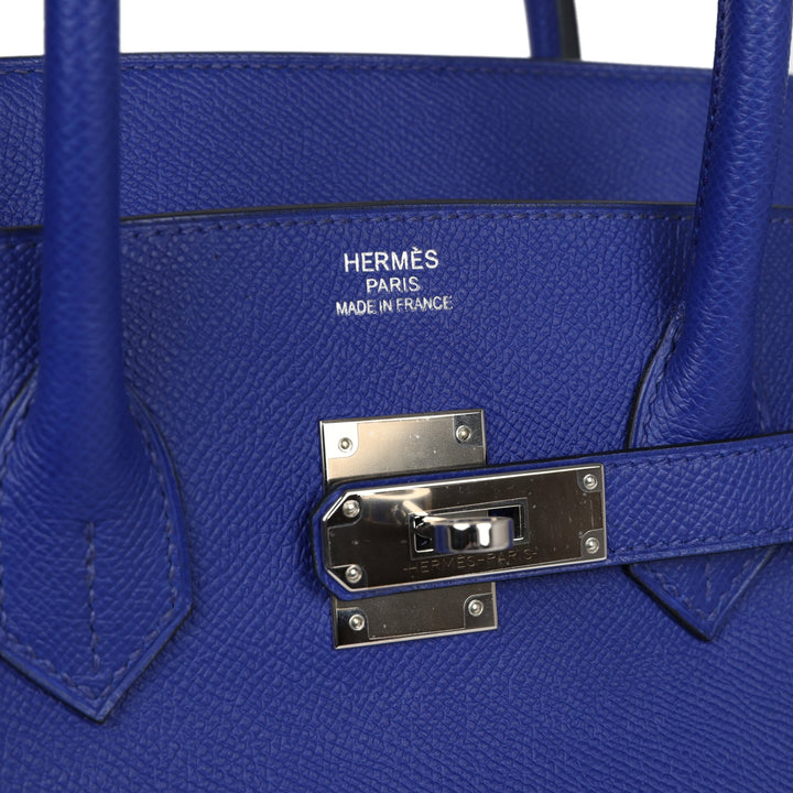 Hermes Birkin 35 Bleu Electric Epsom Palladium Hardware