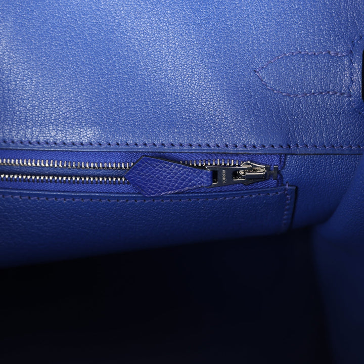 Hermes Birkin 35 Bleu Electric Epsom Palladium Hardware