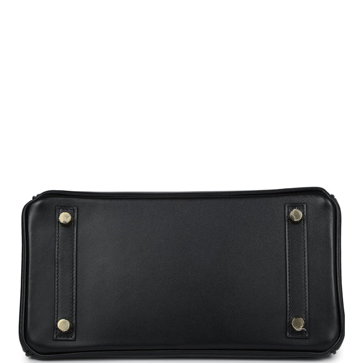 Hermes Birkin 25 Black Box Gold Hardware