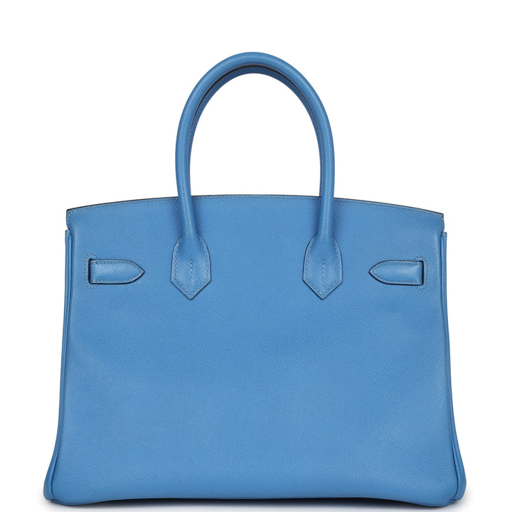 Hermes Birkin 30 Bleu Paradise Epsom Gold Hardware
