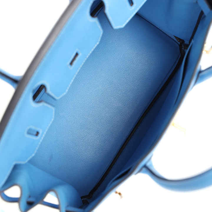 Hermes Birkin 30 Bleu Paradise Epsom Gold Hardware