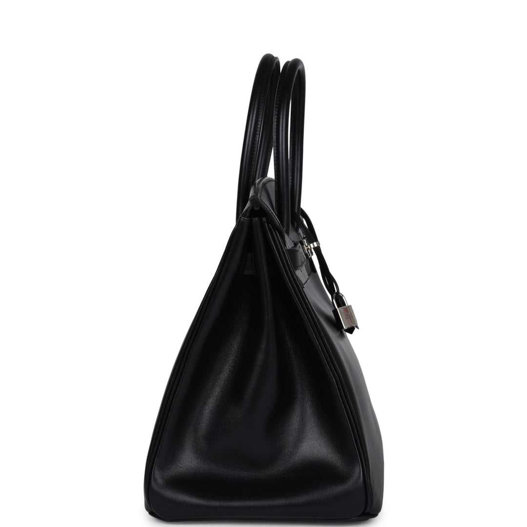New Hermes Birkin 35 Black Box Palladium Hardware
