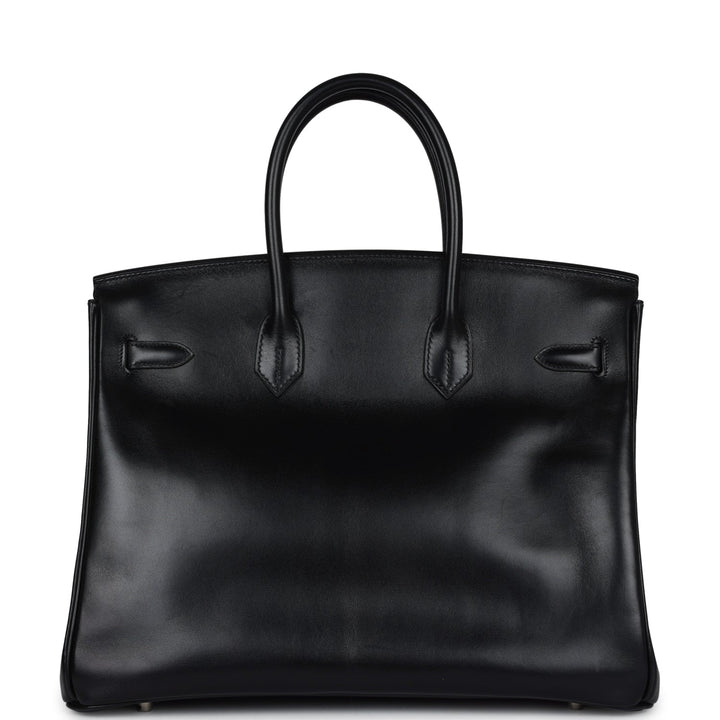 New Hermes Birkin 35 Black Box Palladium Hardware