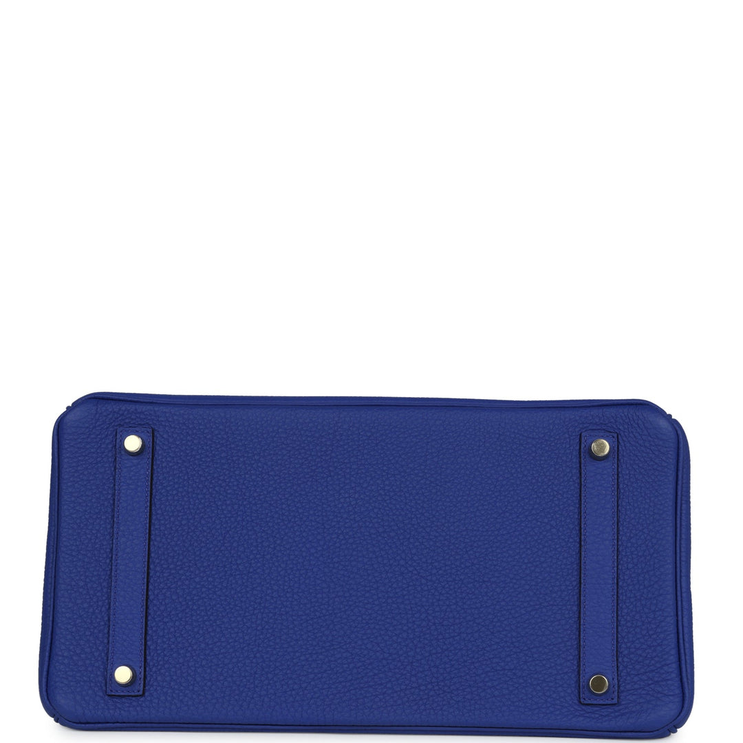 Hermes Birkin 35 Bleu Electric Togo Gold Hardware