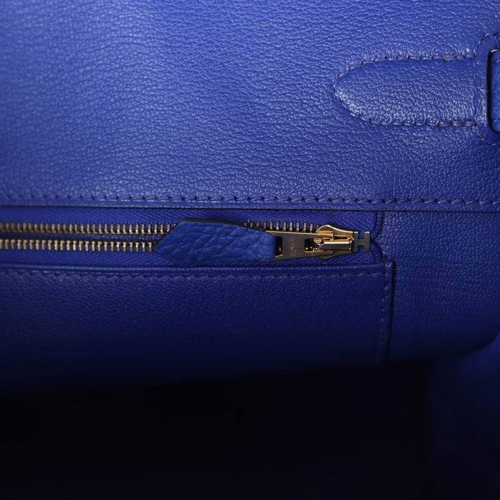 Hermes Birkin 35 Bleu Electric Togo Gold Hardware
