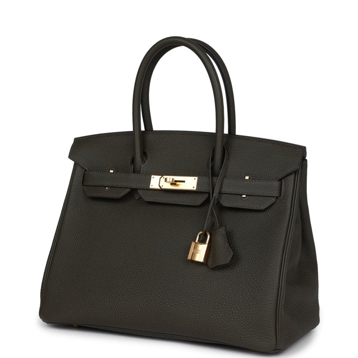 Hermes Birkin 30 Vert de Gris Togo Gold Hardware
