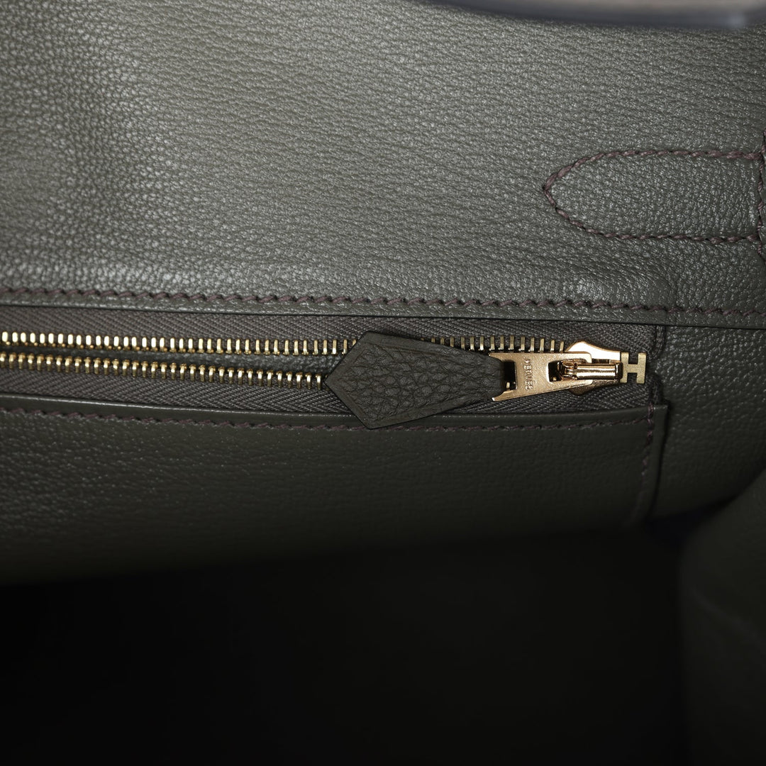 Hermes Birkin 30 Vert de Gris Togo Gold Hardware