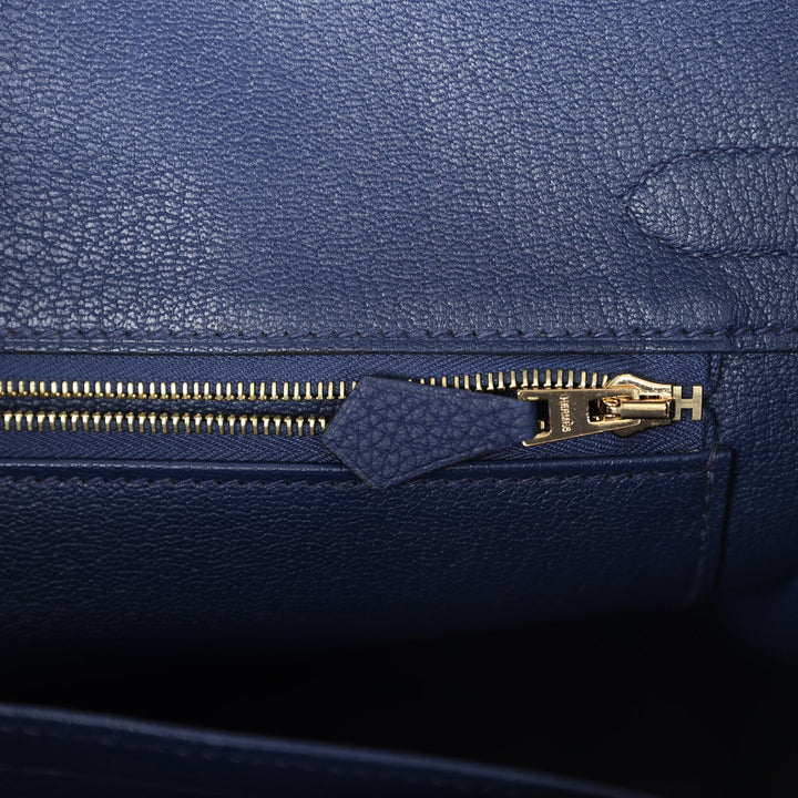 Hermes Birkin 30 Bleu Nuit Togo Gold Hardware